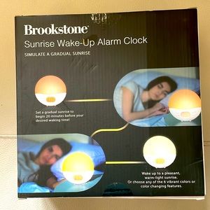 Brookstone Sunrise Wake-Up Alarm Clock